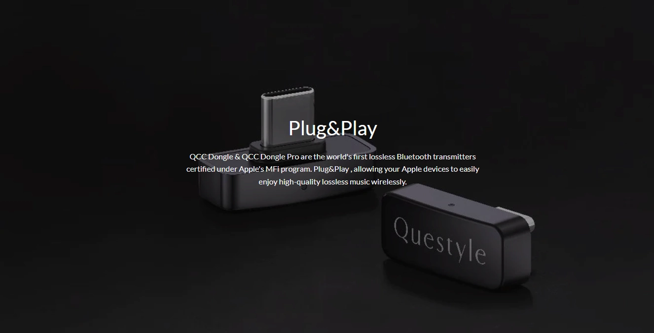 美品：Questyle QCC Dongle Pro Questyle QCC Dongle Pro Lossless Bluetooth Transmitter