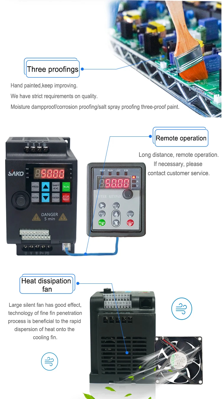 thumbnail image 2 of Digital Inverter External Control Panel Vfd Frequency Converter Panel Rj45 Inter 2 of 12