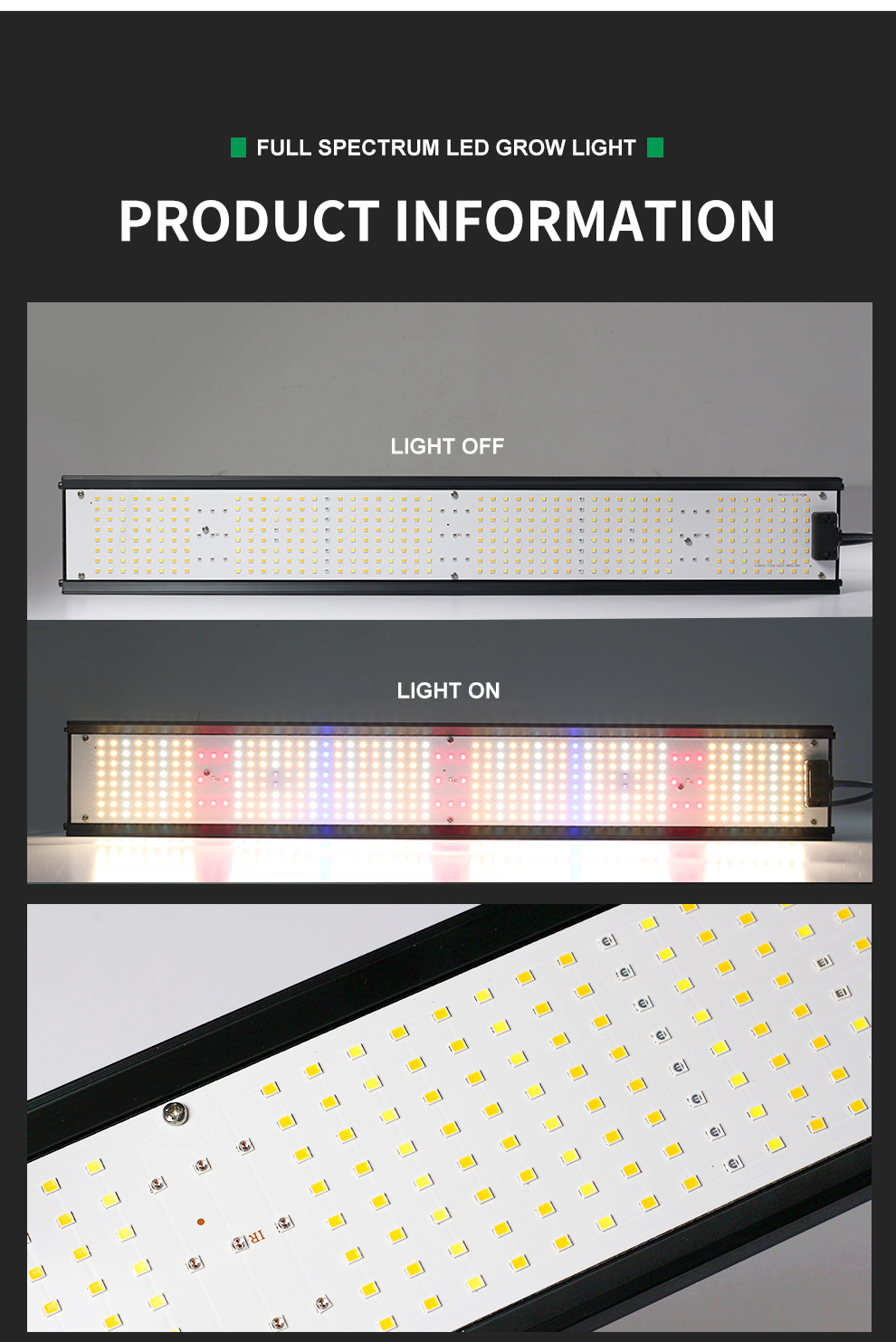 ไฟปลูกต้นไม้ SAMSUNG Full Spectrum Grow Light LED 850W ชิป LM281B ไฟ ...