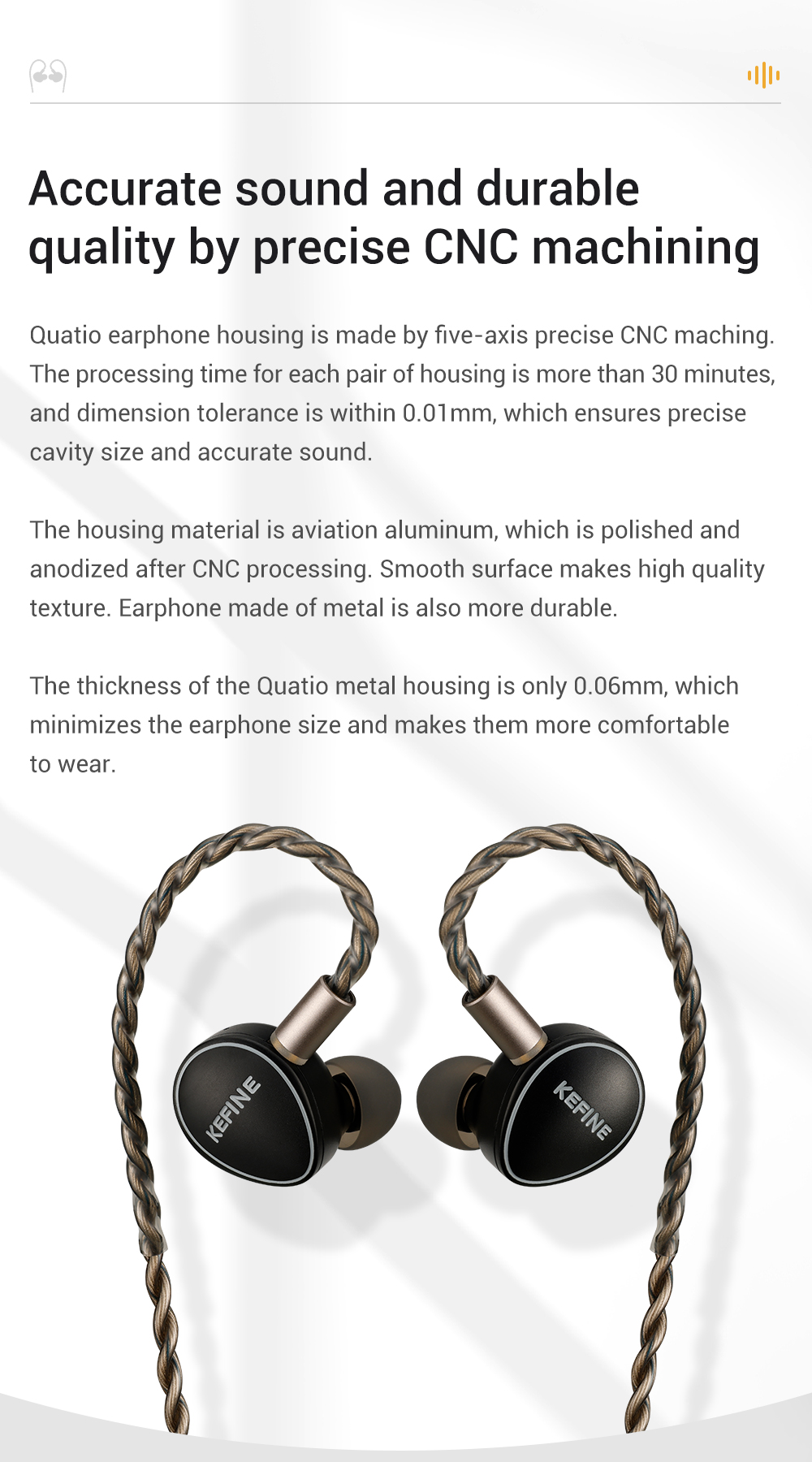 Kefine-Quatio หูฟัง IEMs Hybrid 4 ไดรเวอร์ 2DD+2BA เปลี่ยนท่อนำเสียงได้ ...