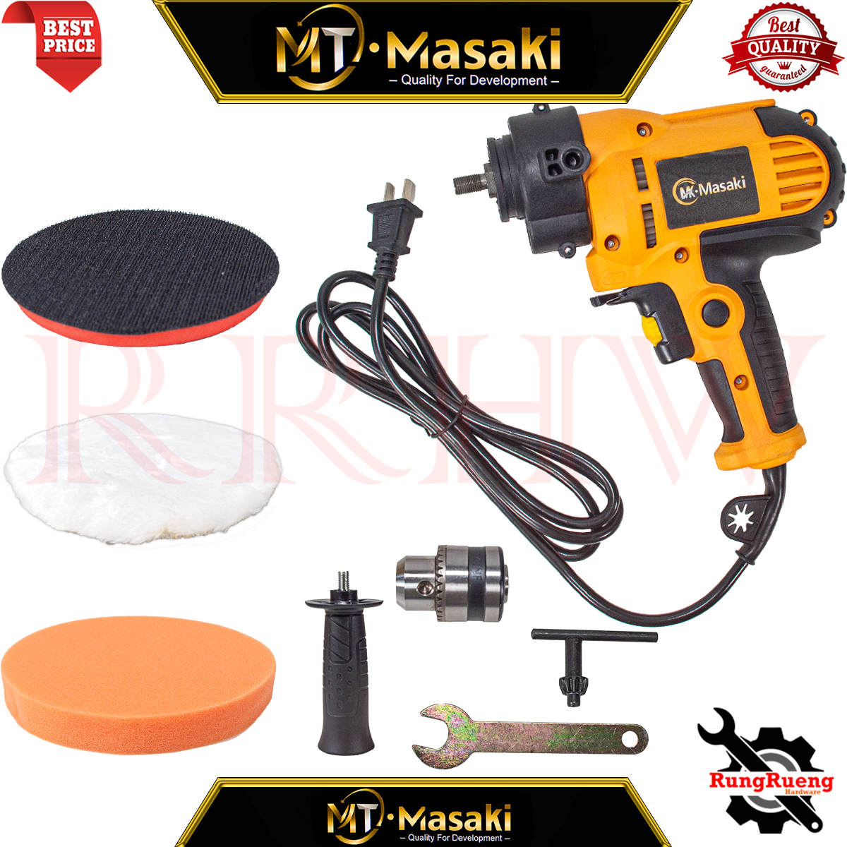 MASAKI POLISHER ELECTRIC DRILL เครื่องขัดเงา แปลงเป็นสว่านได้