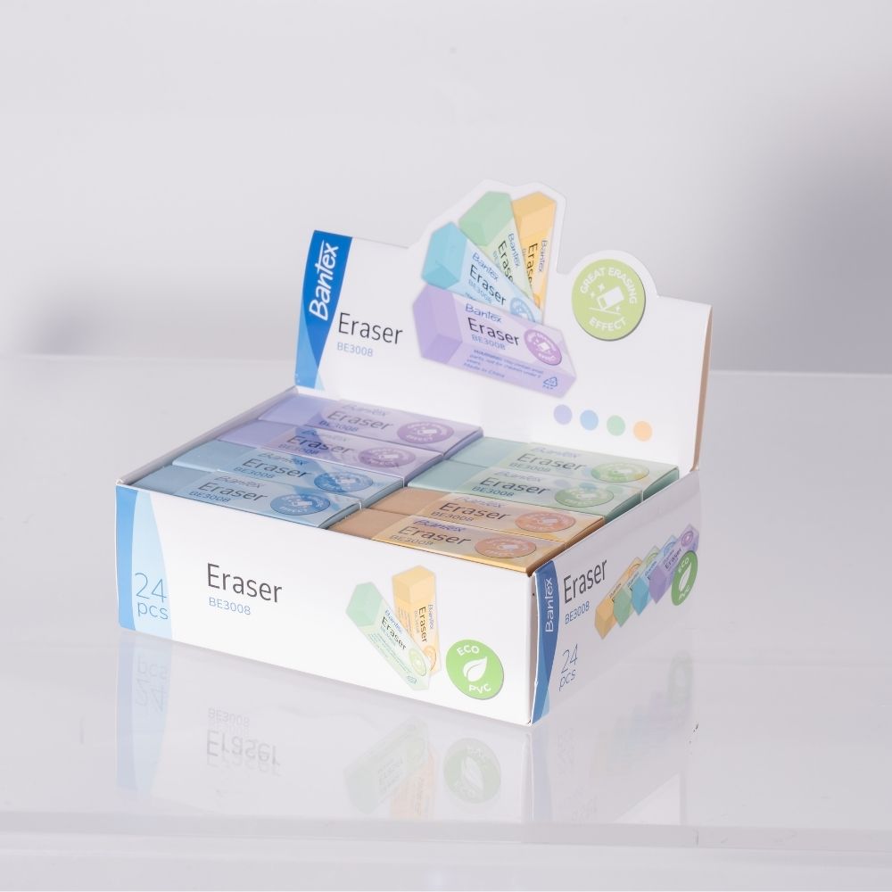 Bantex ยางลบ ยางลบดินสอ สีมินิมอล มี 2 ขนาด ลบสะอาด ฝุ่นน้อย ไม่ทิ้ง ...