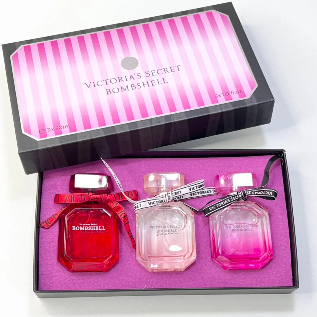 Victoria Secret Bombshell Perfume Mini Gift Set 30ml*3pcs เซตน้ำหอม ...