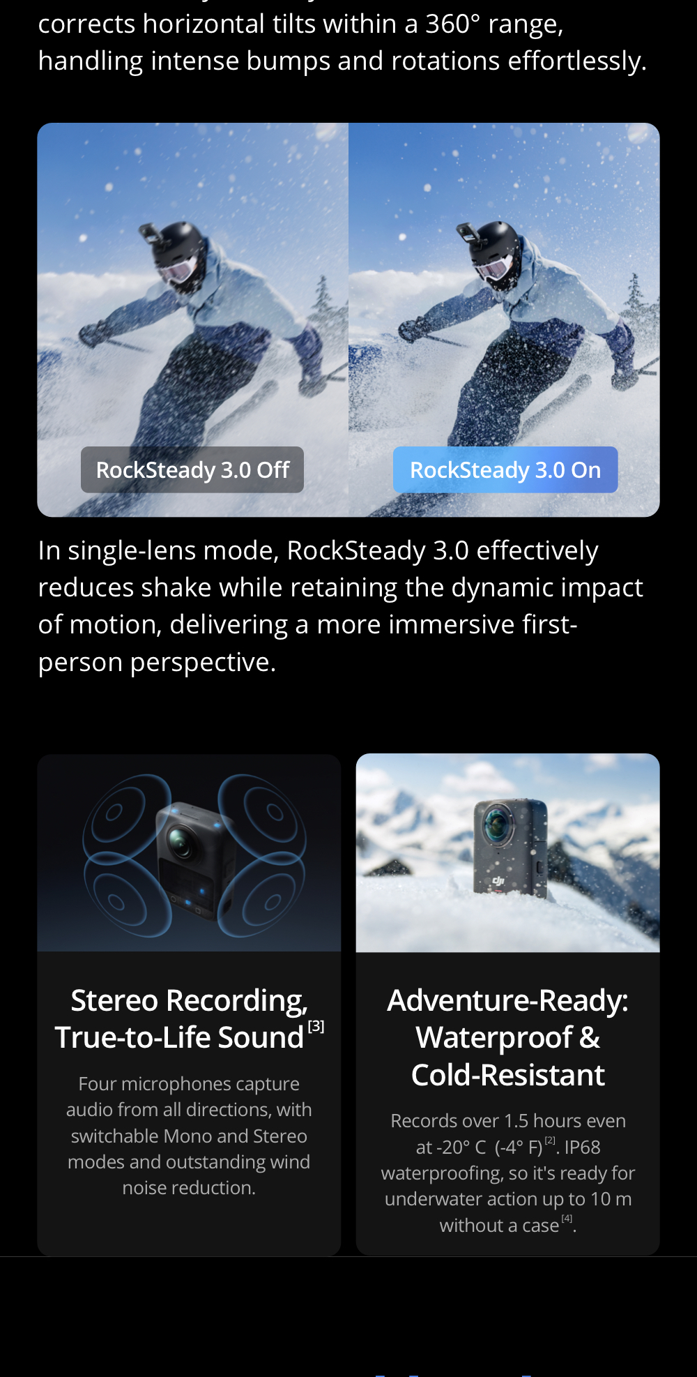 DJI OSMO 360 - กล้อง 360 องศา 1-Inch 8K/30fps Follow-Cam View ความจำในตัว 105 GB