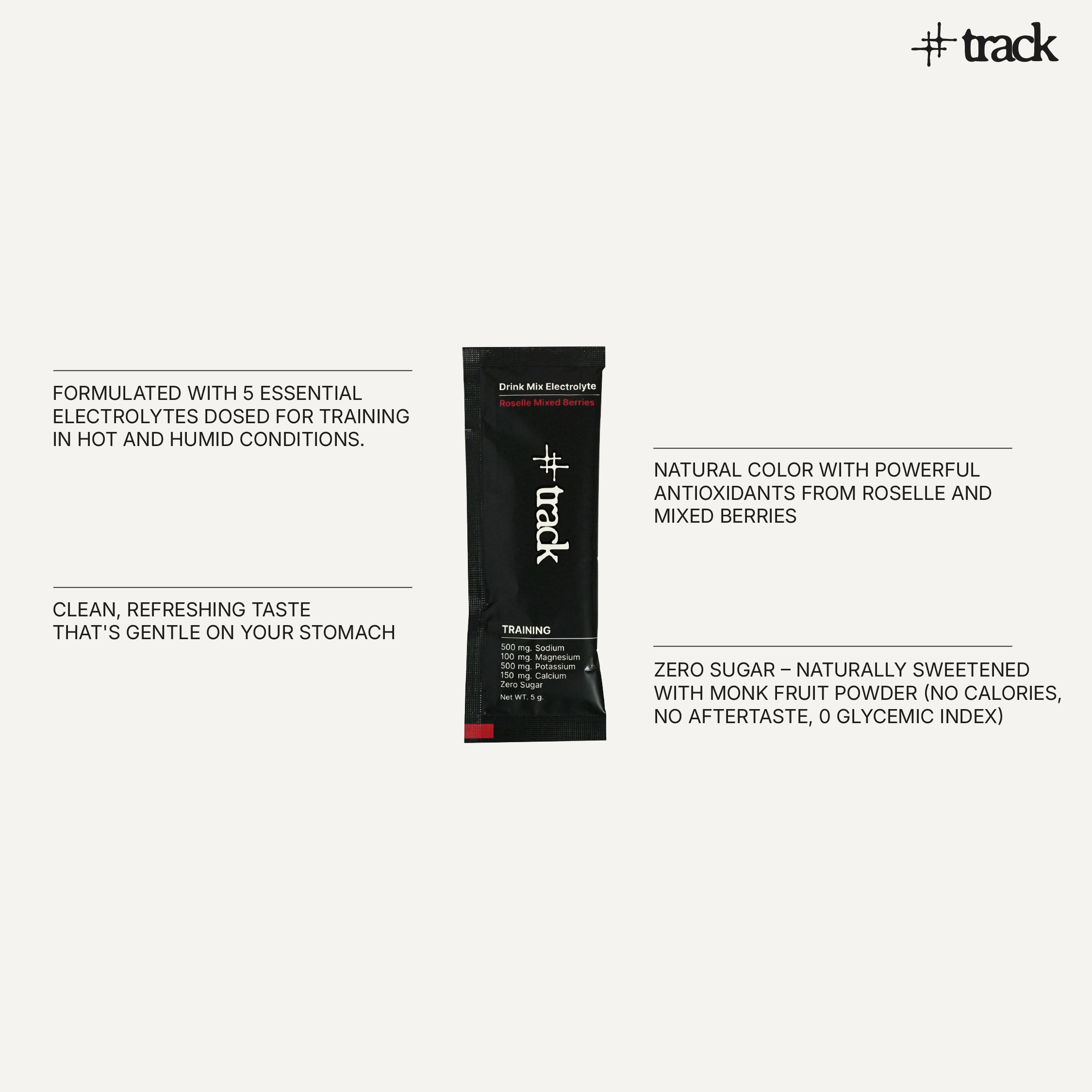 Track Trial Pack 6 Sachets of Electrolyte Drink Mix เครื่องดื่มเกลือแร่ ...