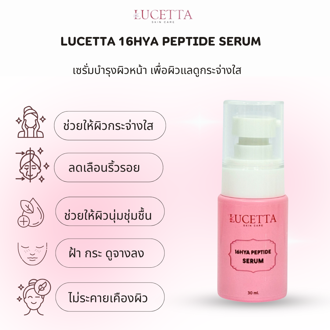 LUCETTA พร้อมส่ง Set 4 ชิ้น ชุดกู้ผิวพังแบบจัดเต็ม สบู่ล้างหน้า+เซรั่ม ...