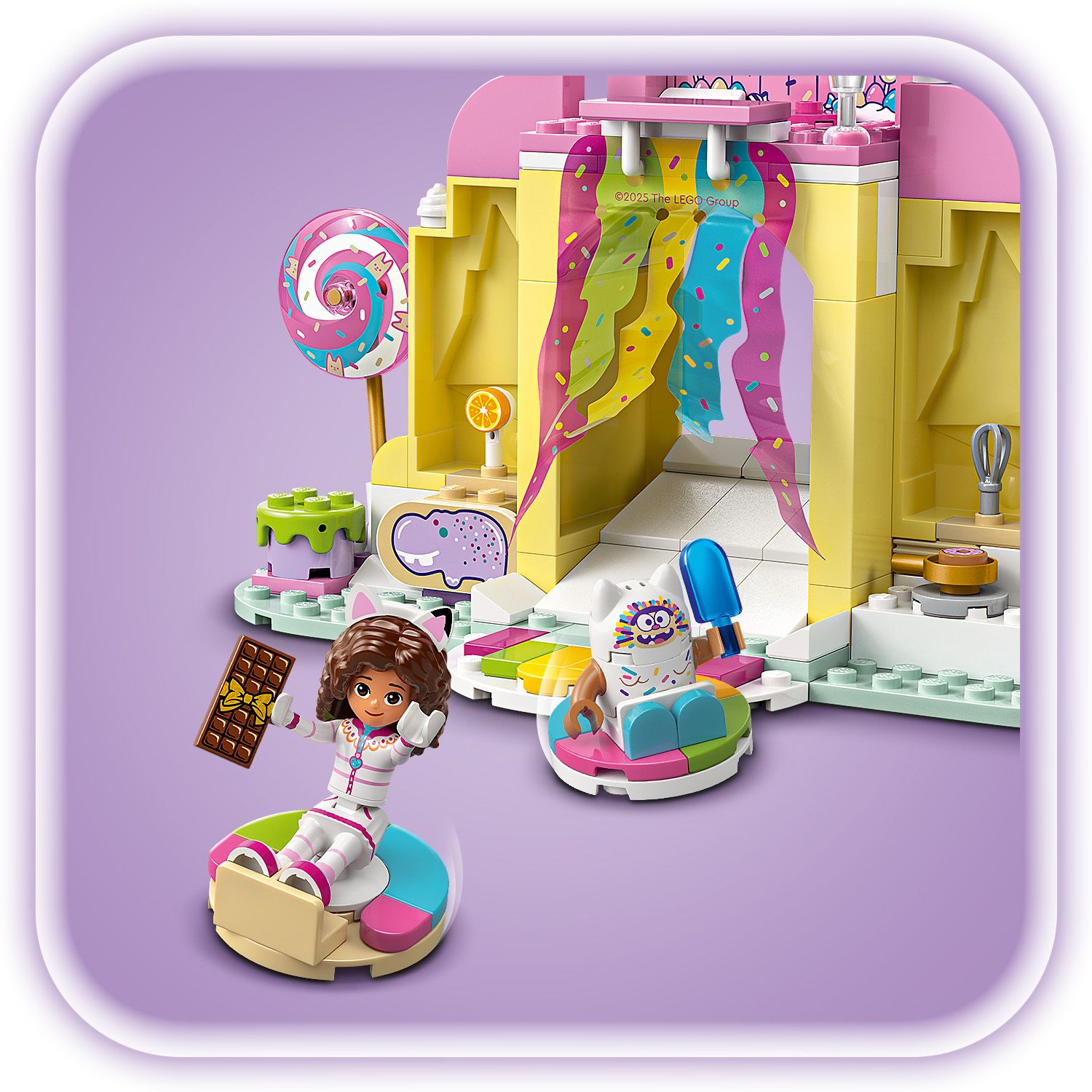 LEGO Gabby's Dollhouse 11205 Sweet Treat Mountain & Kitty Garden ...