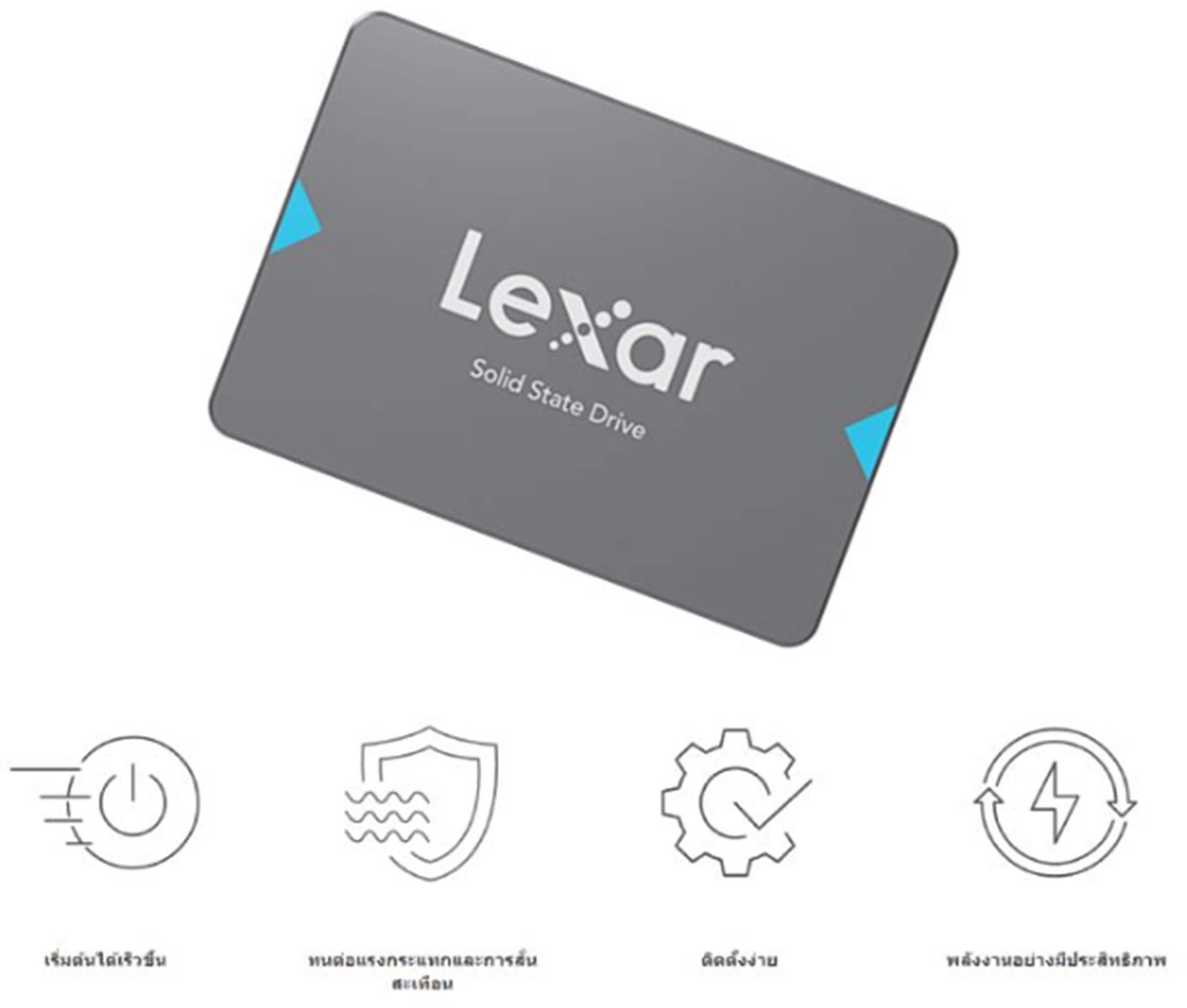Lexar NQ100 240GB / 480GB / 960GB 2.5” SATA III (6Gb/s) Internal SSD ...