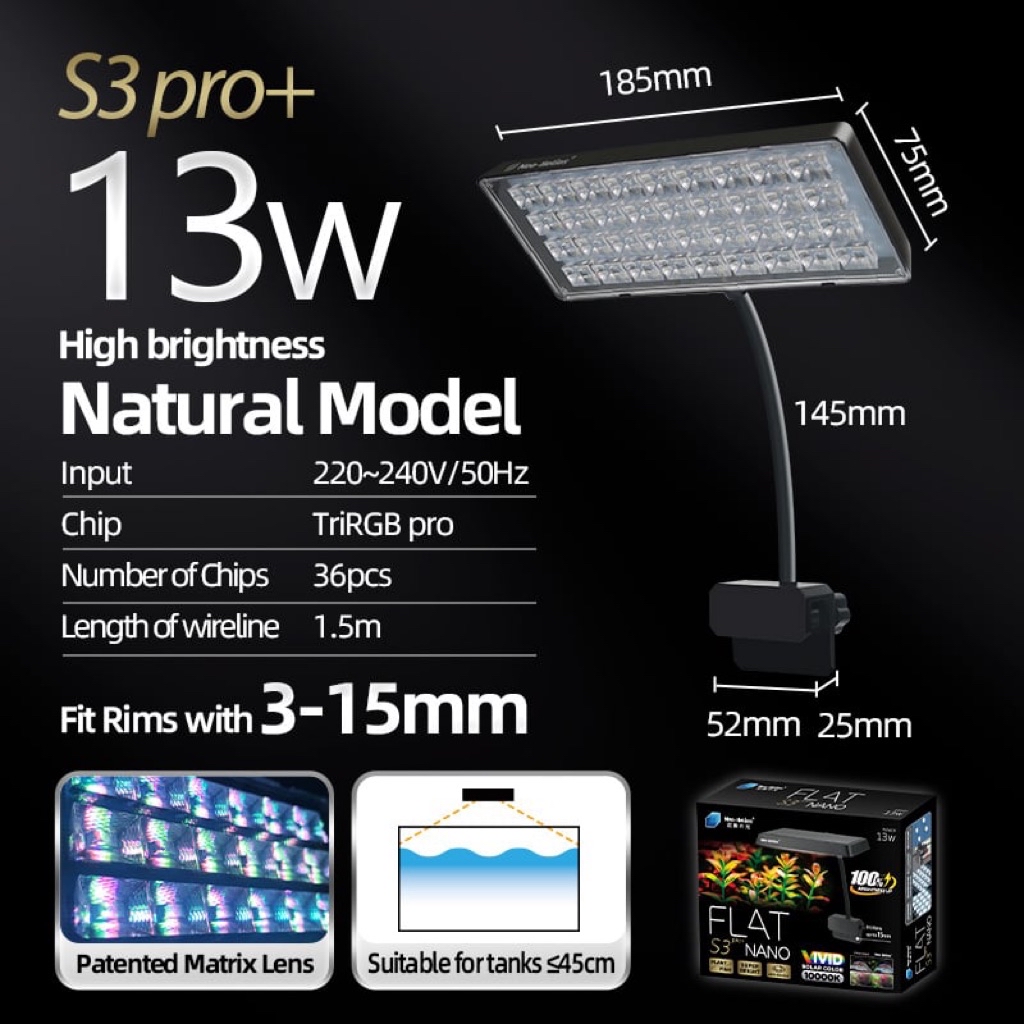 ( แท้ จากตัวแทน) ไฟ LED หนีบ Neo Helios Flat S3 PRO PLUS + NANO 8 / 13 ...