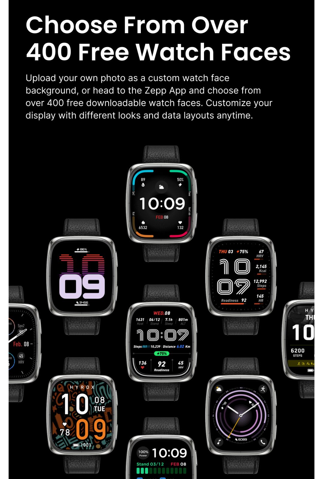 Amazfit Active 2 (Square) 43mm Smartwatch พร้อมระบบGPS 5 ระบบดาวเทียม โหมดกีฬา160+ แบตนาน 19 วัน