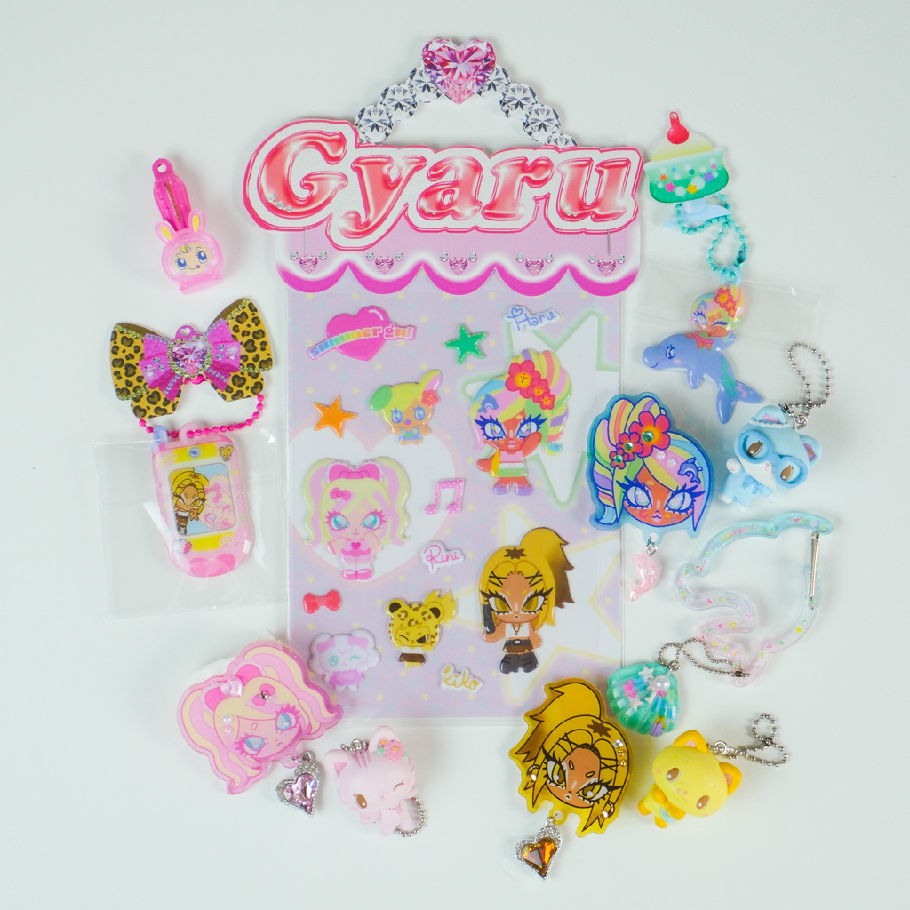 สติกเกอร์นุ่มนิ่ม GYARU PUFFY STICKER SHEET A6 - สติกเกอร์PVCนุ่มนิ่ม ...