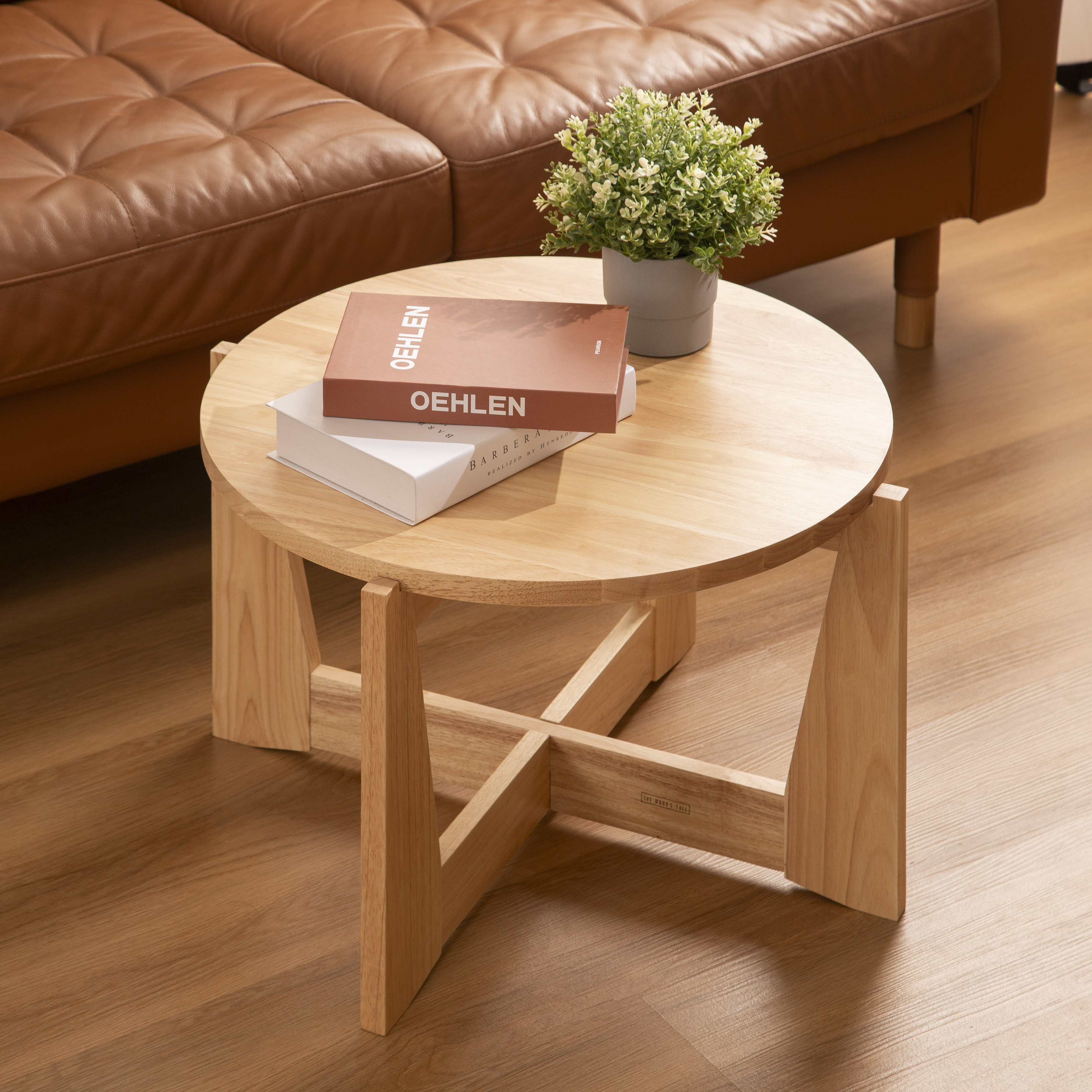 THEWOOD 'S TALE โต๊ะกลางกลม กลางโซฟา Round center table เป็นไม้แท้ ...