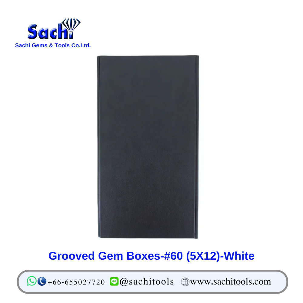 Grooved Gem Boxes-#60 (5X12)-White display sachitools | Shopee Thailand