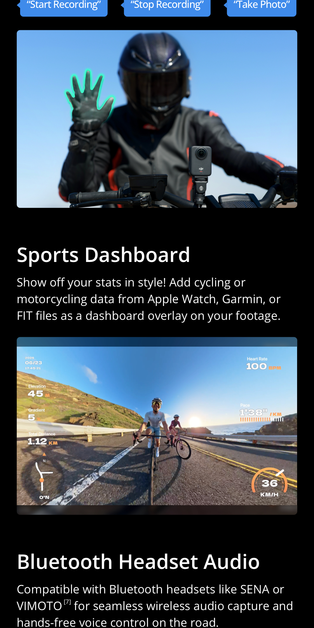 DJI OSMO 360 - กล้อง 360 องศา 1-Inch 8K/30fps Follow-Cam View ความจำในตัว 105 GB