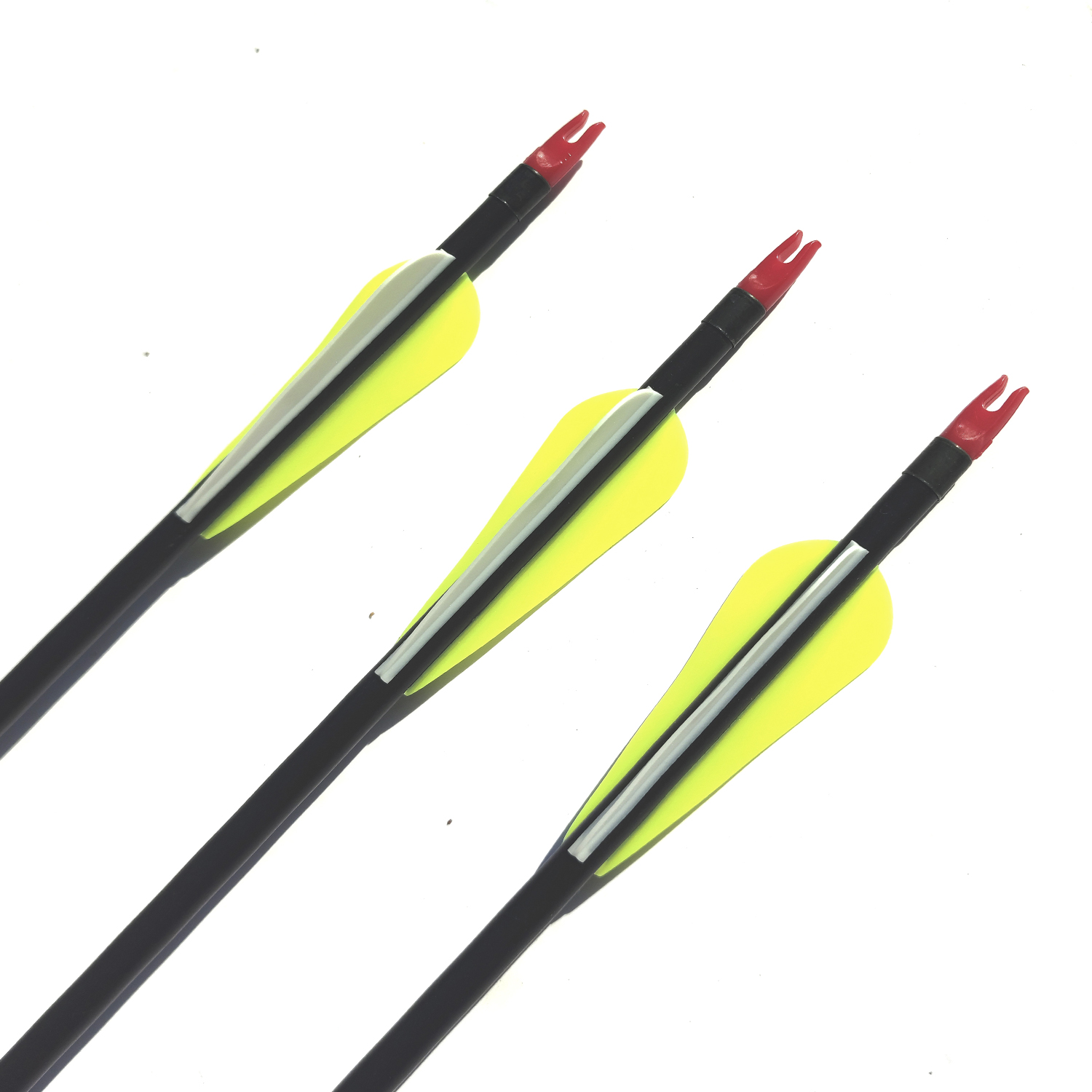 12pcs 80cm Spine 500 Fiberglass Arrows with Changeable Arrow Head for ...