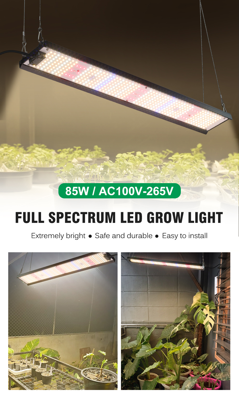 ไฟปลูกต้นไม้ SAMSUNG Full Spectrum Grow Light LED 850W ชิป LM281B ไฟ ...
