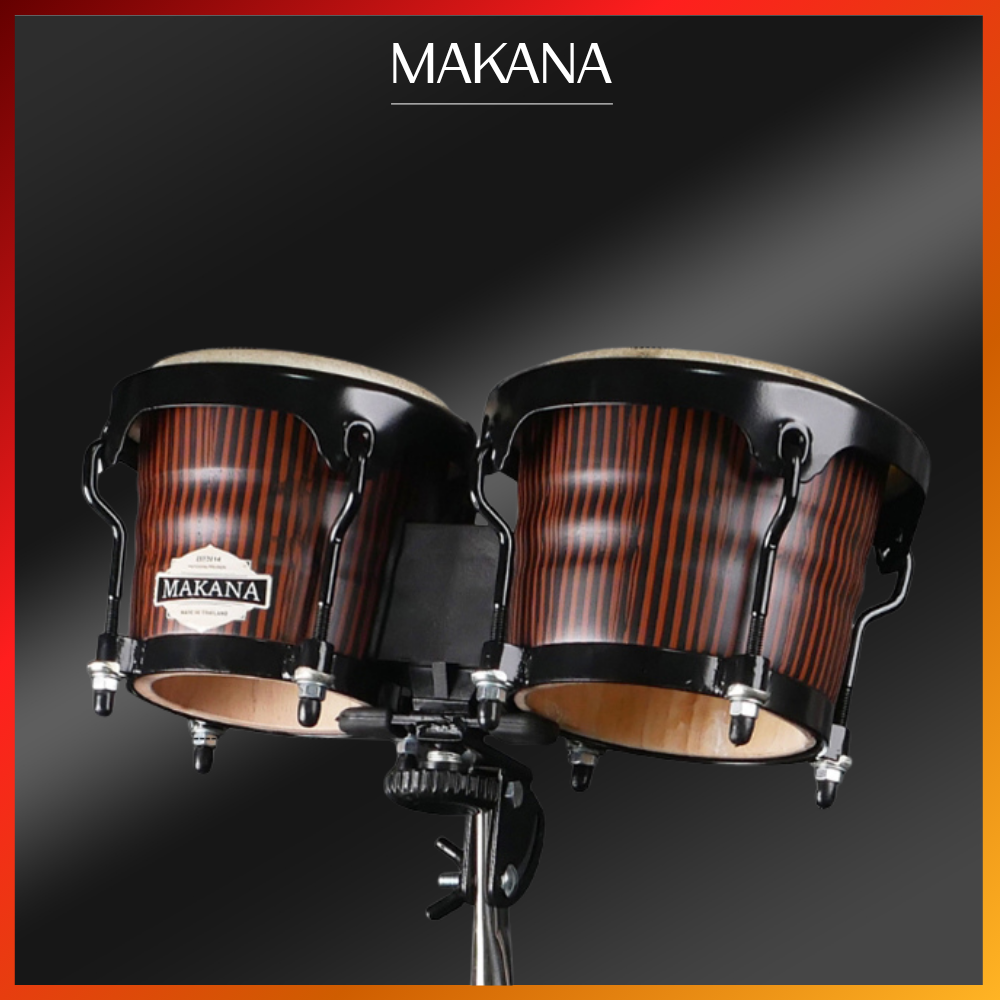 Makana Bongo 202 Ebony กลองบองโก้ บรองโก้ สีอีโบนี่ (Ebony) พร้อมขาตั้ง ...