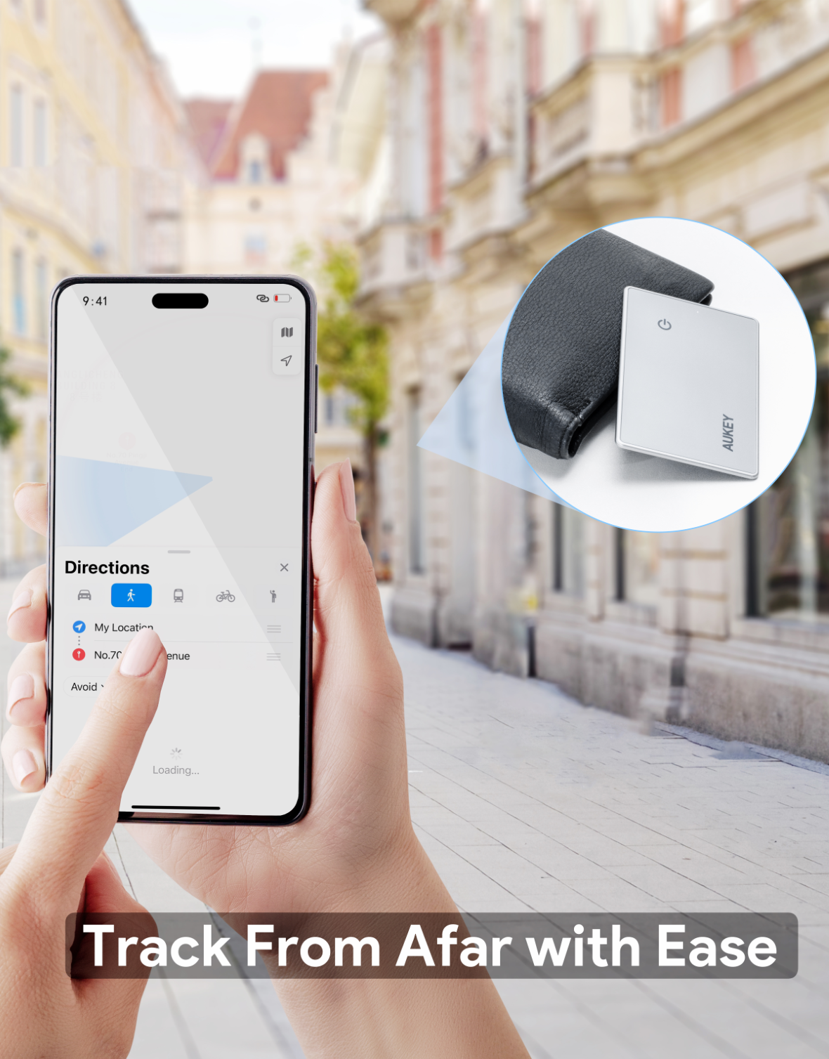 AUKEY Track Mate 3 (TM-21) ตัวติดตามของหาย Bluetooth สำหรับ iPhone ...