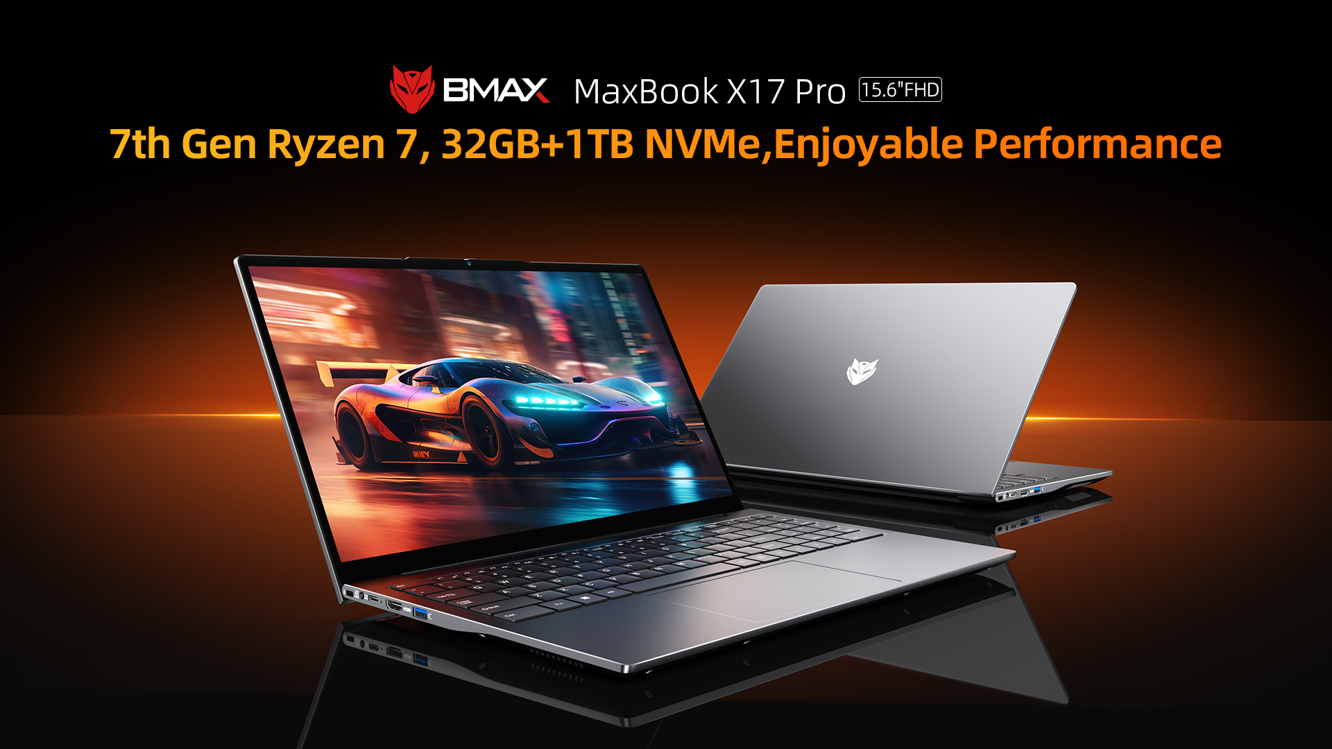 🇹🇭 BMAX X17 Pro โน๊ตบุ๊ค หน้าจอ15.6 นิ้ว Windows 11 AMD Ryzen 7 7730U ...
