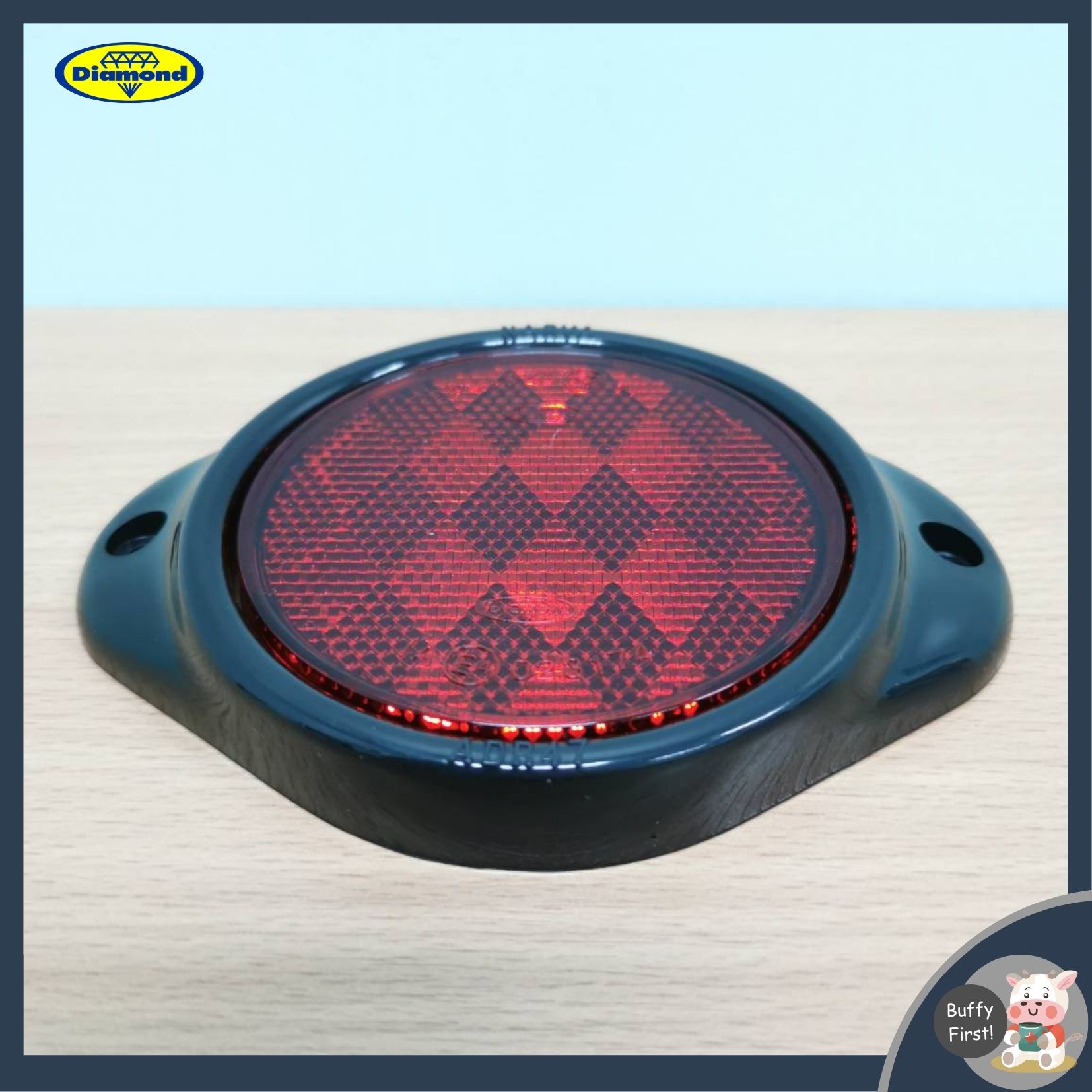 ไฟตราเพชร 01-721 Reflective Reflector for Trailers and Trucks, Red ...