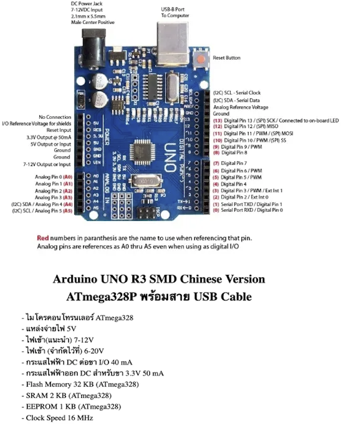 Arduino UNO SMD R3 Development Board Chinese Version ATmega328 FT232 ...