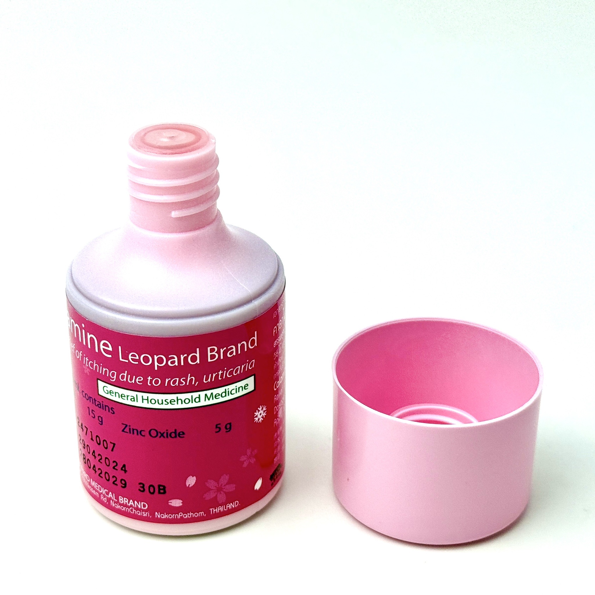 คาลาไมน์ ตราเสือดาว [ขนาด 60ml. และ 120ml.] Calamine Leopard Brand แก้ ...