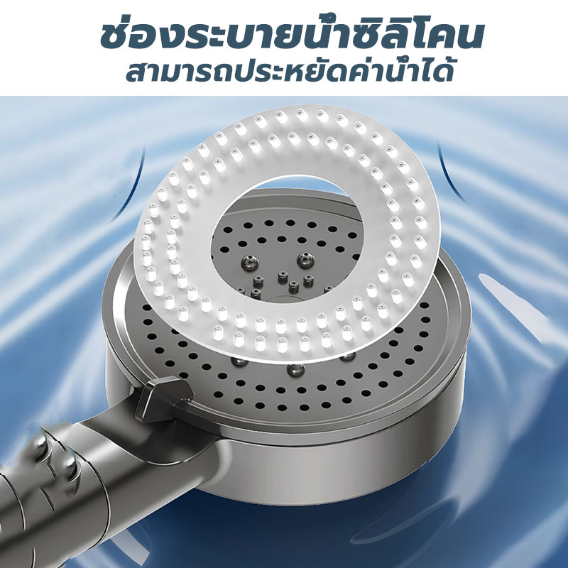 QOHO Shower Filter ฟรีไส้กรอง 5 ชิ้น ฝักบัวกรองน้ำระบบแร่ธาตุ อ่อนโยน ...
