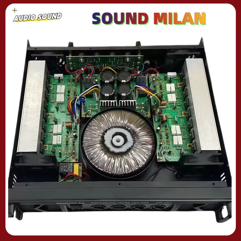 SOUNDMILAN เพาเวอร์แอมป์ รุ่น AV-3354 เครื่องขยายเสียง POWER AMPLIFIER ...