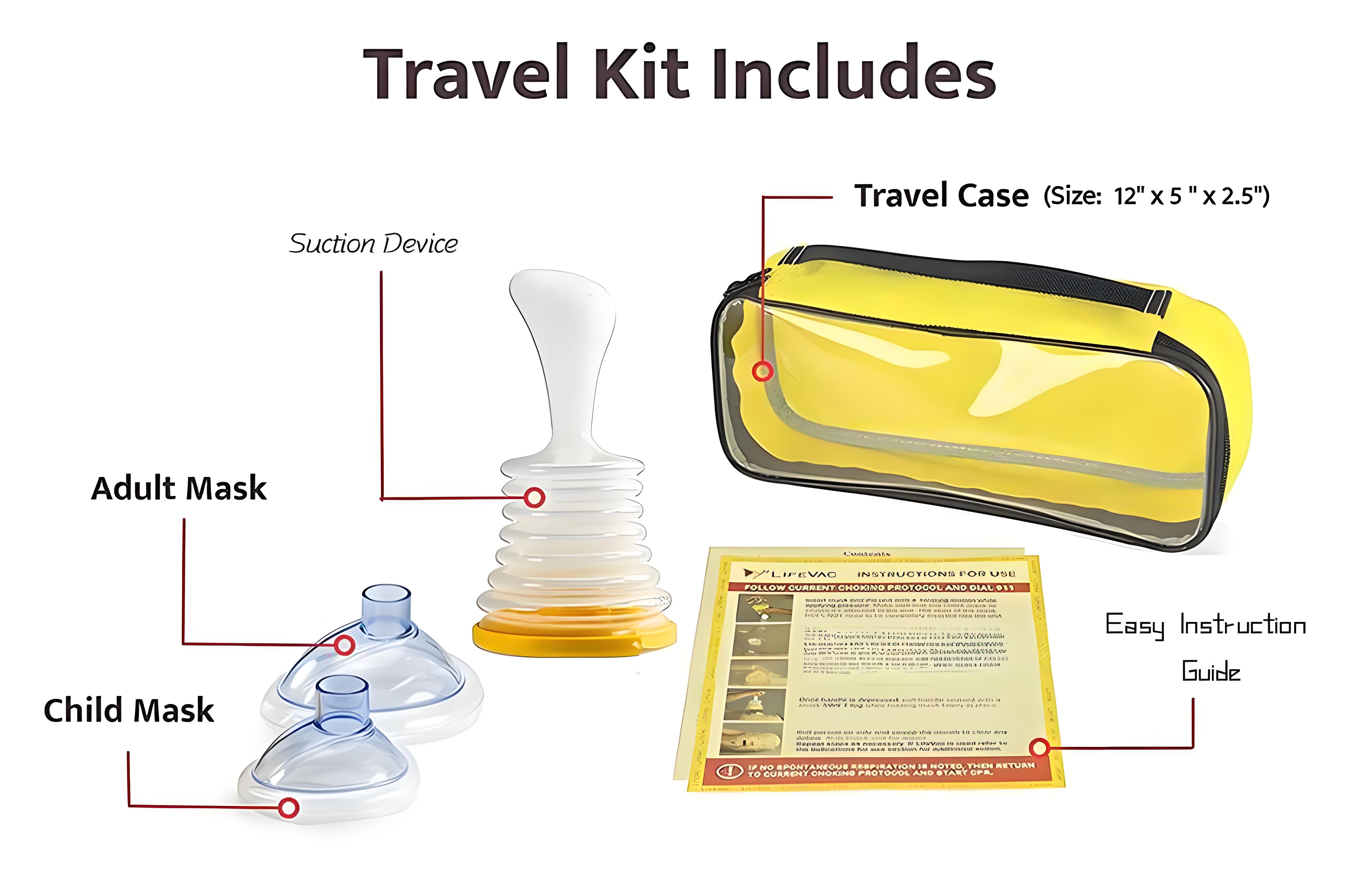 Lifevac Home Kit Heimlich USA (พร้อมส่ง ในไทย) กระเป๋าพกพาสะดวก อุปกรณ์ ...
