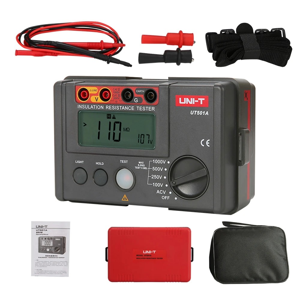 UNI-T UT501A เมกะโอมห์มิเตอร์ 1000V เครื่องวัดความเป็นฉนวน วัดความ ...