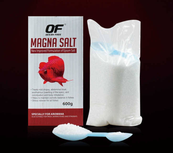 OF MAGNA SALT 600 g.(เกลือ Epsom Salt สำหรับปลาสวยงามโดยเฉพาะ ช่วยปรับ ...