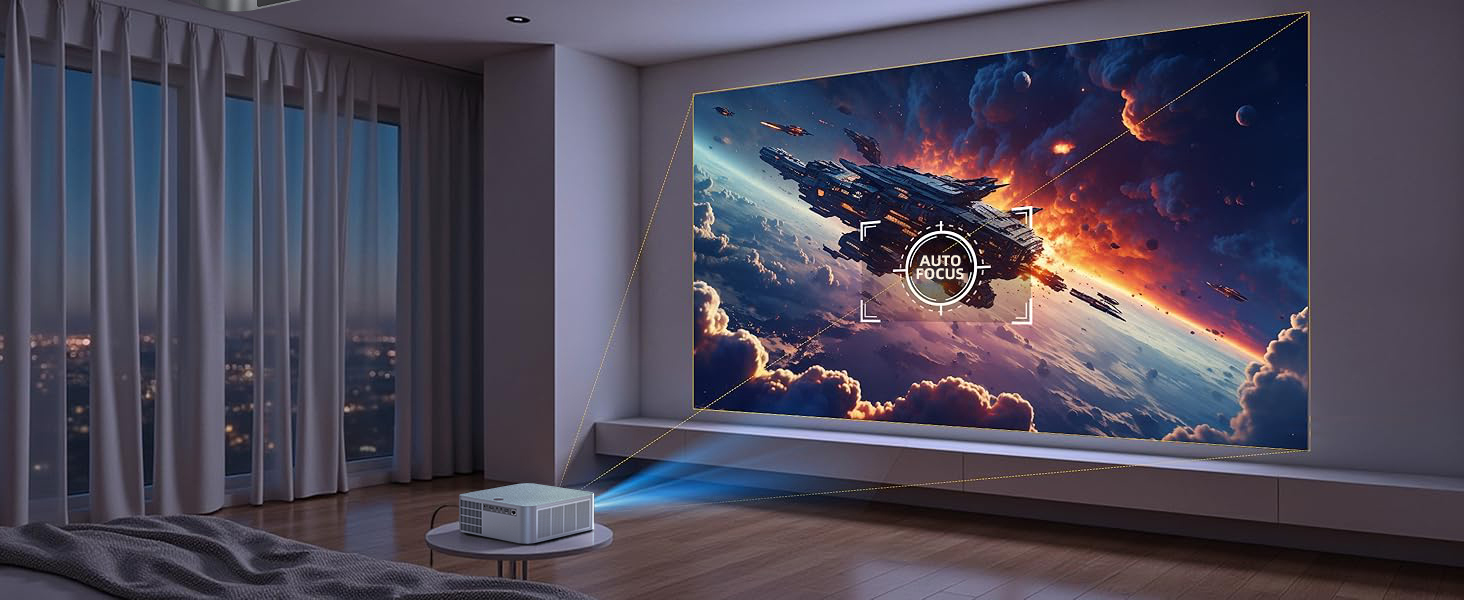Projector Full HD 8K โปรเจคเตอร์ ความสว่างสูง 1500ANSI Fintex Max LT5 ...