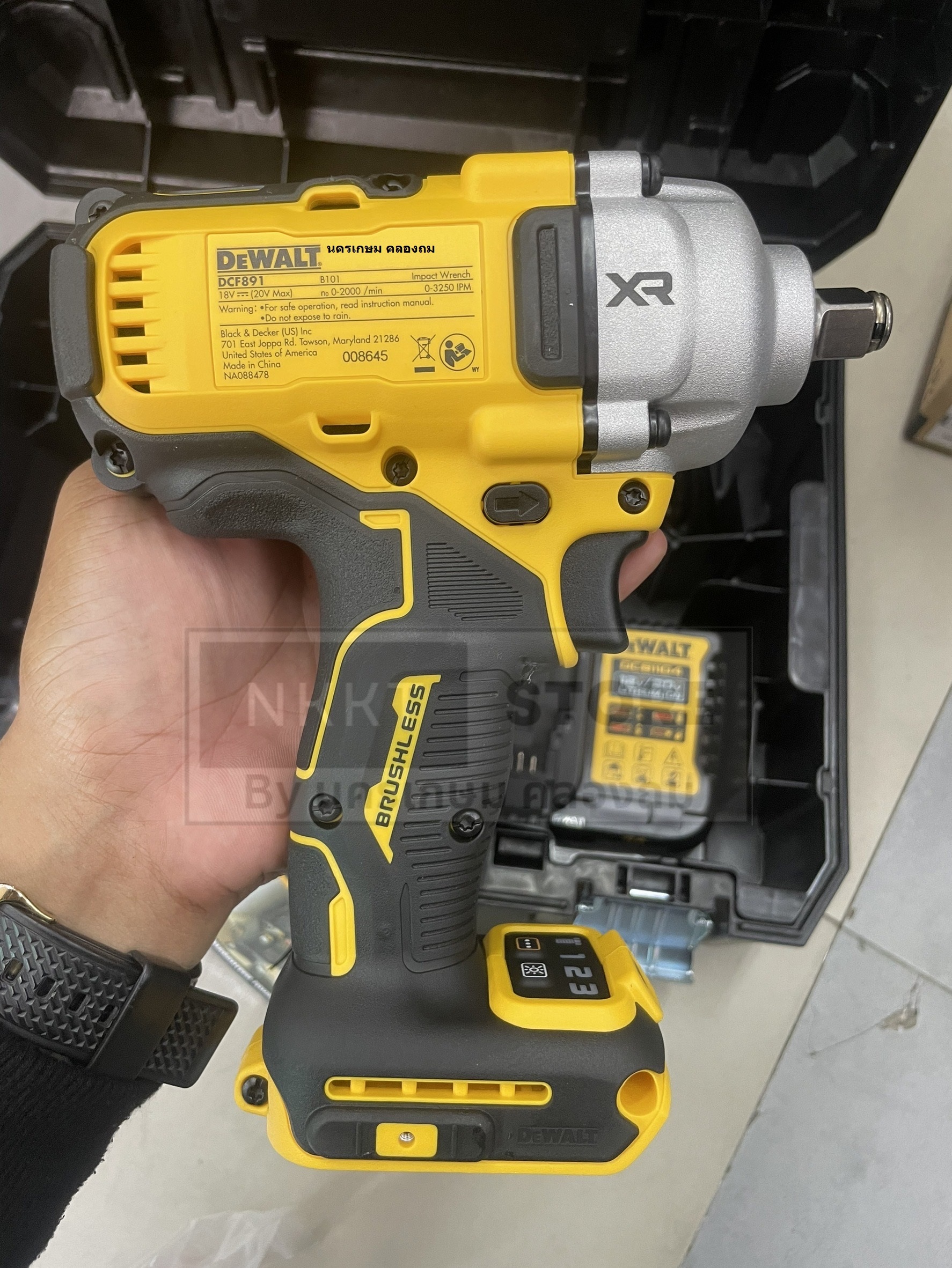 DEWALT DCF891P1T DCF891P1 DCF891 ชุดบล็อกกระแทกไร้สาย บล็อกไร้สาย บล็อก ...