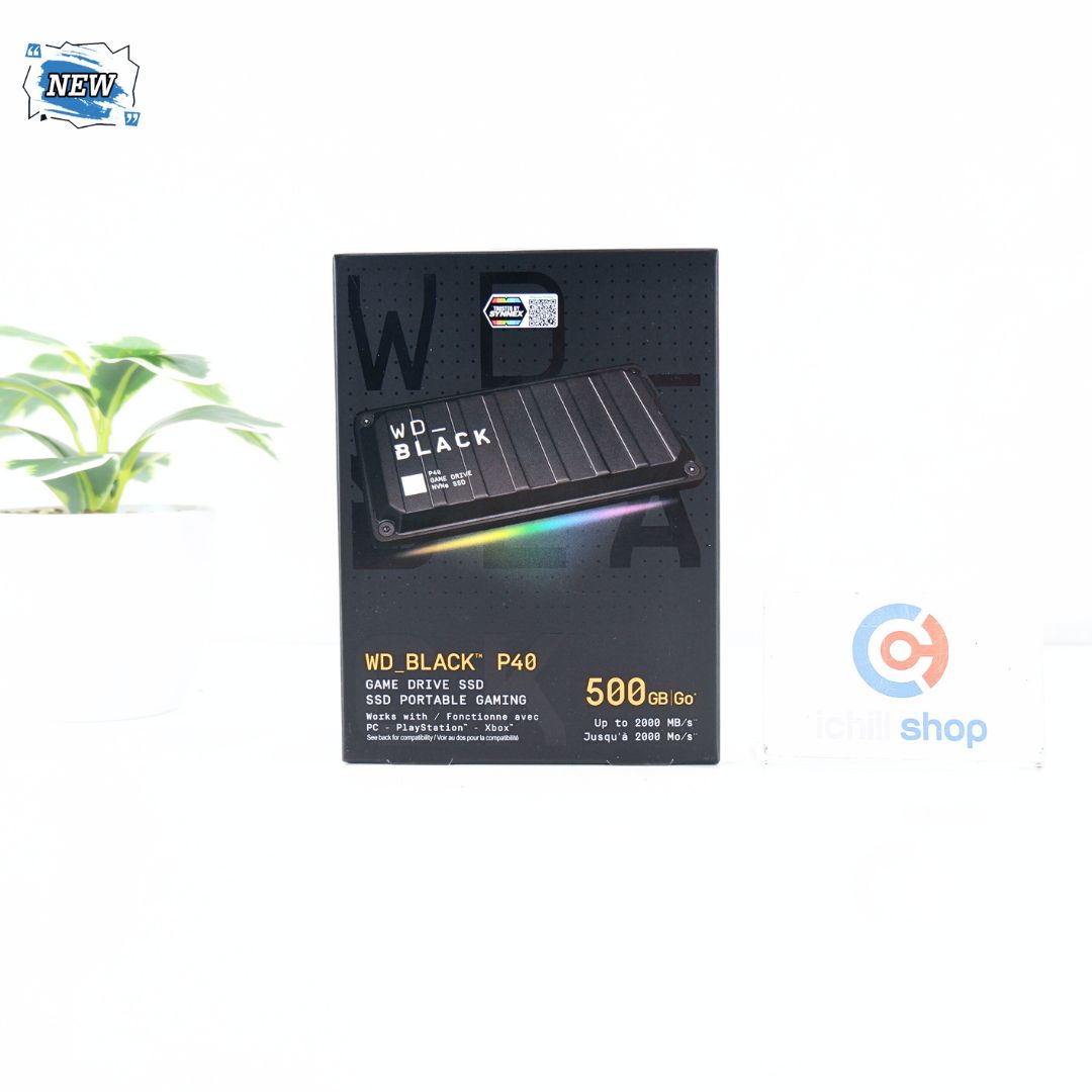 PORTABLE SSD (เอสเอสดีพกพา) WD BLACK P40 500GB (ของใหม่) P16098