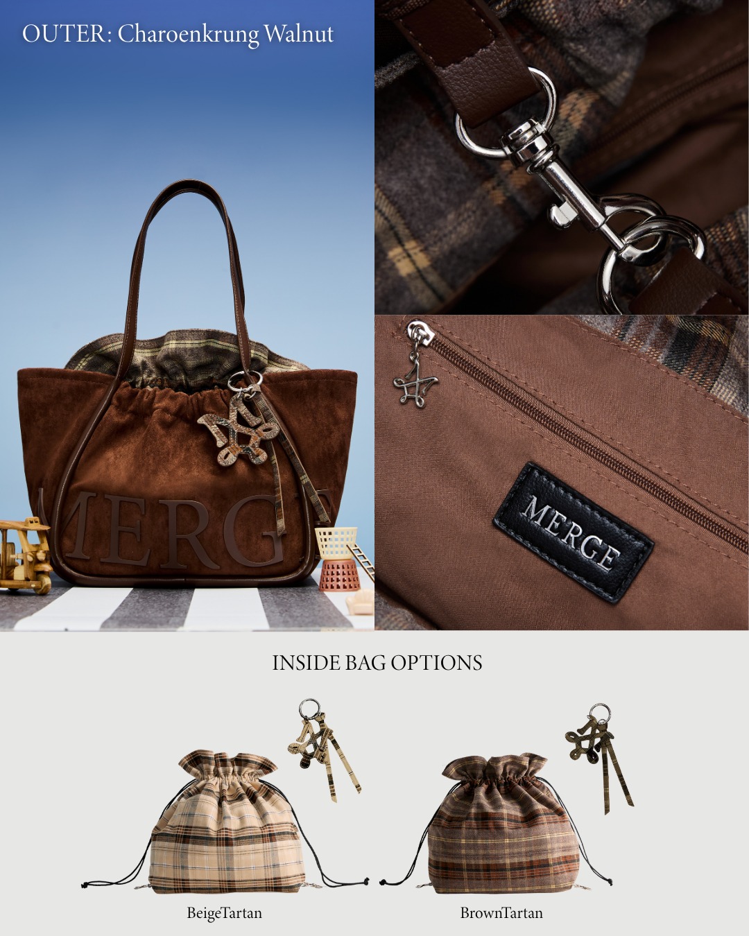 [💛🧡ใช้โค้ดเหลือง25-30%ลดเยอะ🧡💛] MERGE A Day Bag ใบมินิ,กลาง,ใหญ่ ของแท้ ...