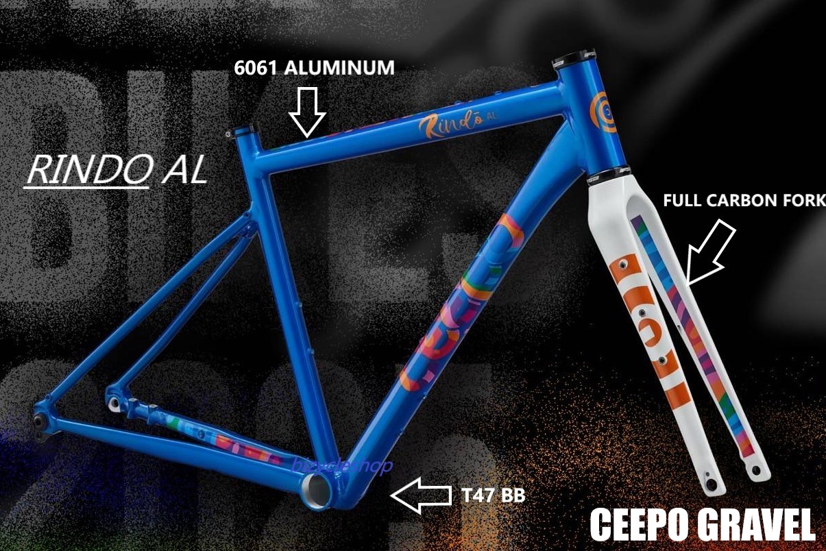 2025 CEEPO RINDO AL GRAVEL BIKE FRAMESET เฟรมกราเวล เฟรมเสือหมอบ ...