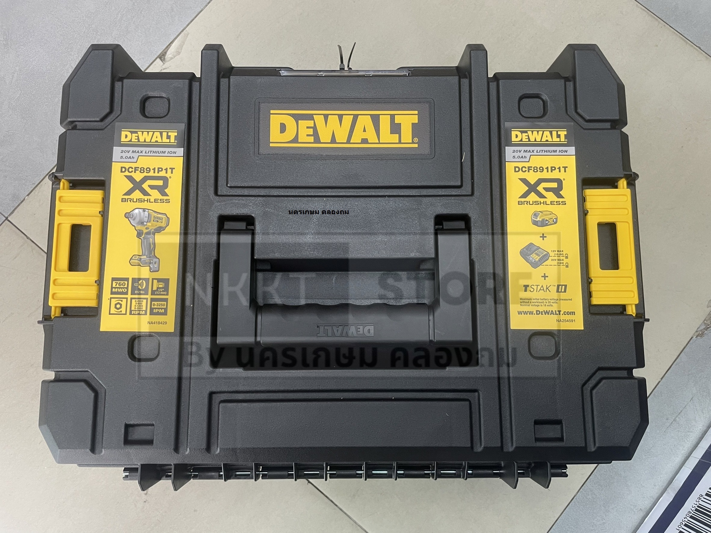DEWALT DCF891P1T DCF891P1 DCF891 ชุดบล็อกกระแทกไร้สาย บล็อกไร้สาย บล็อก ...