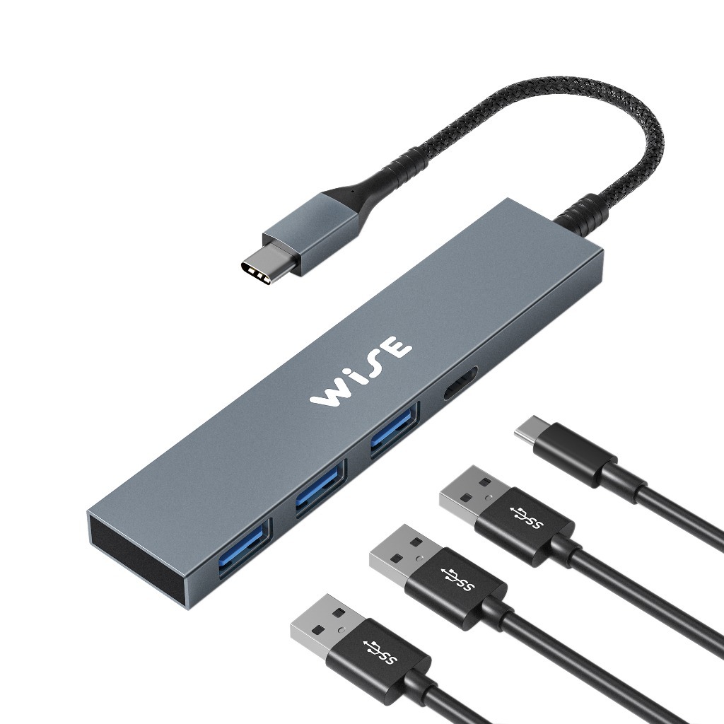WISE USB Hub Type C - USB A 3 ports/ Micro USB 1 port USB 3.2รับประกัน ...