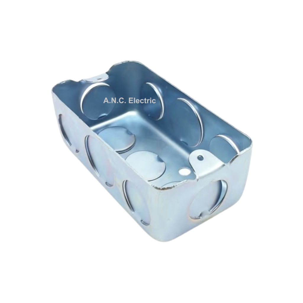 Handy box บ๊อกเหล็กฝัง 2x4 Square box บ๊อกเหล็กฝัง 4x4 แบบตื้น ฝาปิดทึบ ...