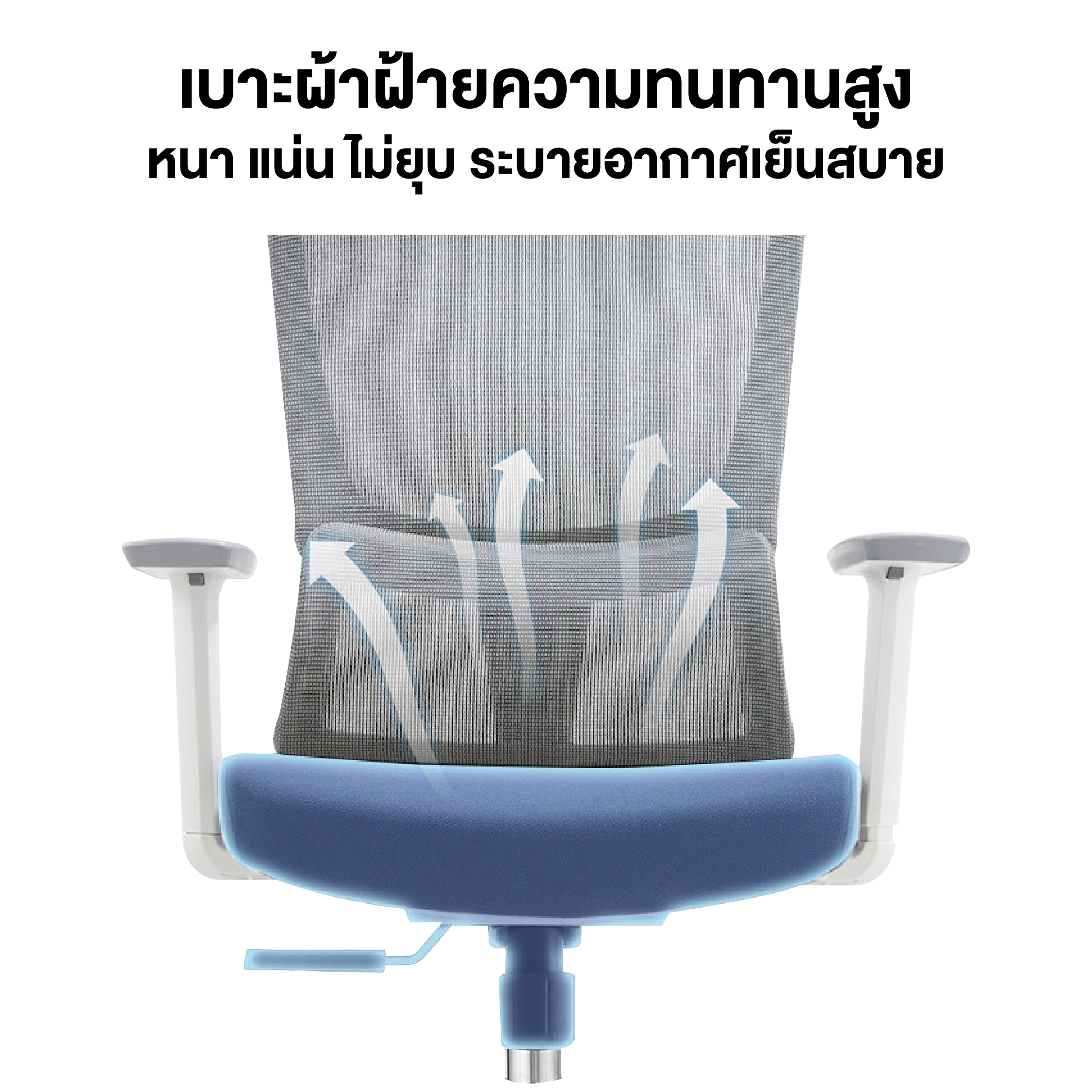 Elife Ergonomic Chair เก้าอี้ทำงานเพื่อสุขภาพ ปรับเอนได้ตามหลักสรีรศาสตร์ รองรับสรีระ ลดอาการปวดเมื่อยได้อย่างดีเยี่ยม