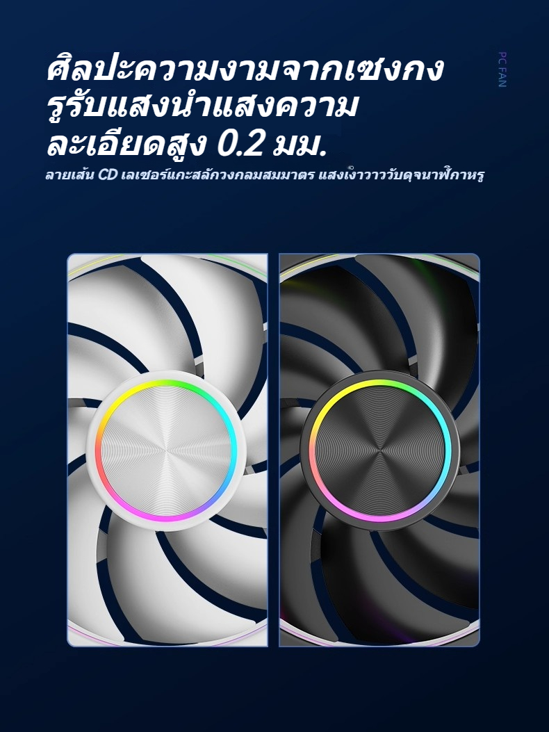 รุ่นใหม่ปี 2026 Argb Prism 9Pro พัดลมคอม ประสิทธิภาพสูง พัดลมเคสพีซี ...