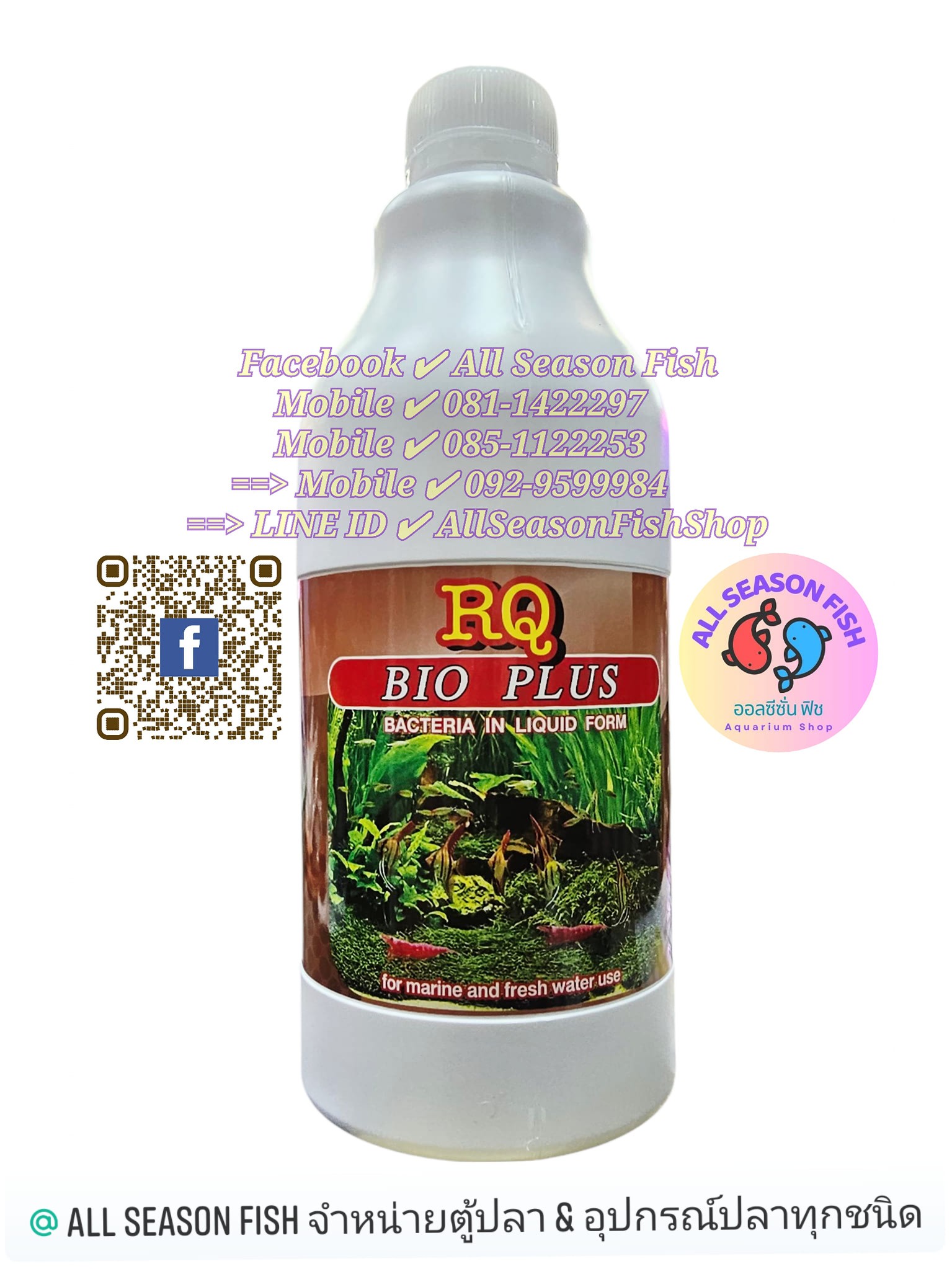 1000 ml. RQ > Bio Plus Bacteria In Liquid Form (ฉลากน้ำตาล) RY | Shopee ...