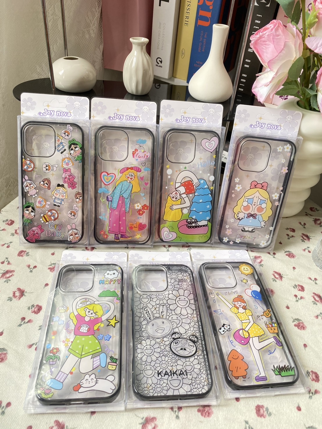 AD503 New case เคสหลังแข็ง ขอบดำ ลายน่ารัก สำหรับI11-16PM กันกระแทก ...