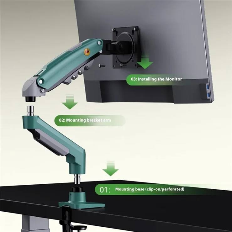 Monitor Desk Mount Stand NB F80 ขาตั้งหน้าจอ LCD LED 17-30 นิ้ว รับ ...