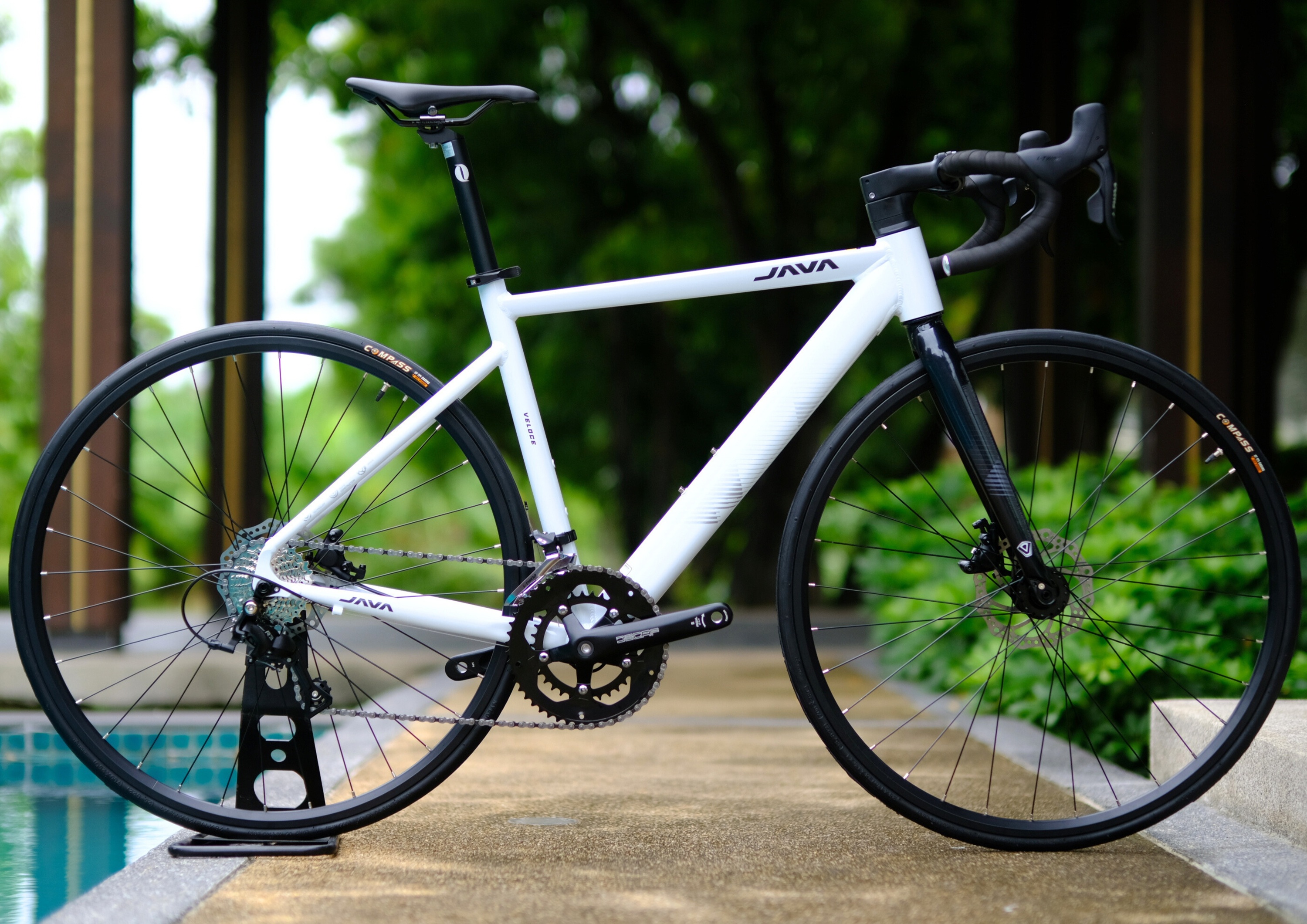 JAVA Veloce จักรยานเสือหมอบ เฟรมอลูมิเนียมซ่อนสาย 16 speed | Shopee ...