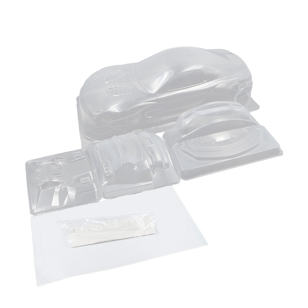 Addiction RC Mazda RX-7 FD3S Rocket Bunny Clear Body Set For 1/10 RC ...