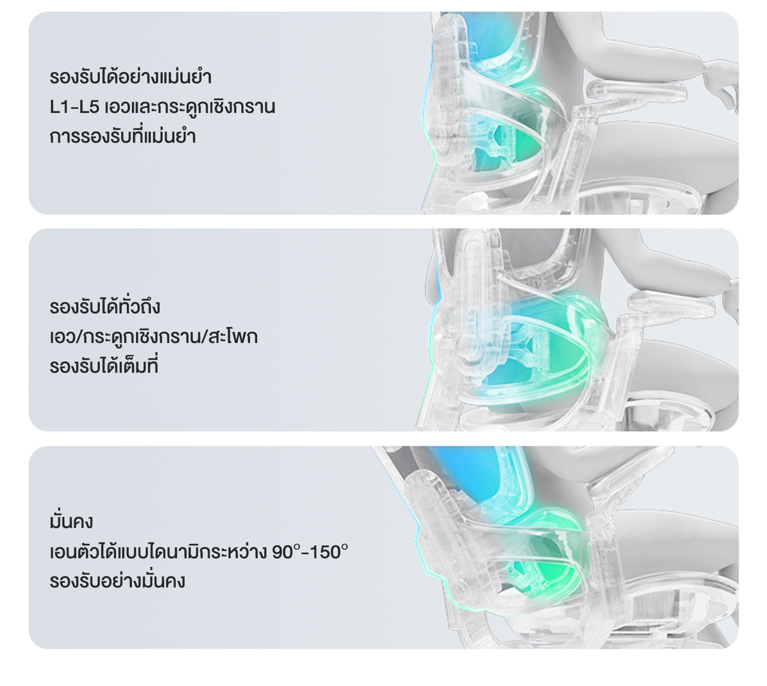 Kris E05 เก้าอี้เพื่อสุขภาพ เก้าอี้สีเทา ดีไซน์ตามหลักสรีรศาสตร์ Ergonomic ระบายอากาศดีเยี่ยม Ergonomic