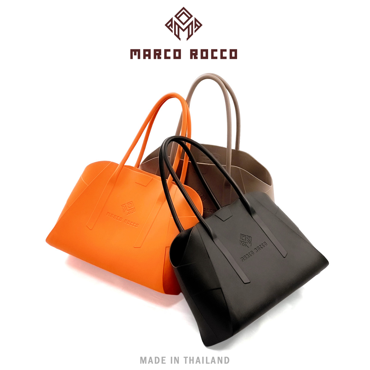 Marco Rocco กระเป๋าสะพายไหล่ผู้หญิง วัสดุEVA กันน้ำ ความจุใหญ่ น้ำหนัก ...