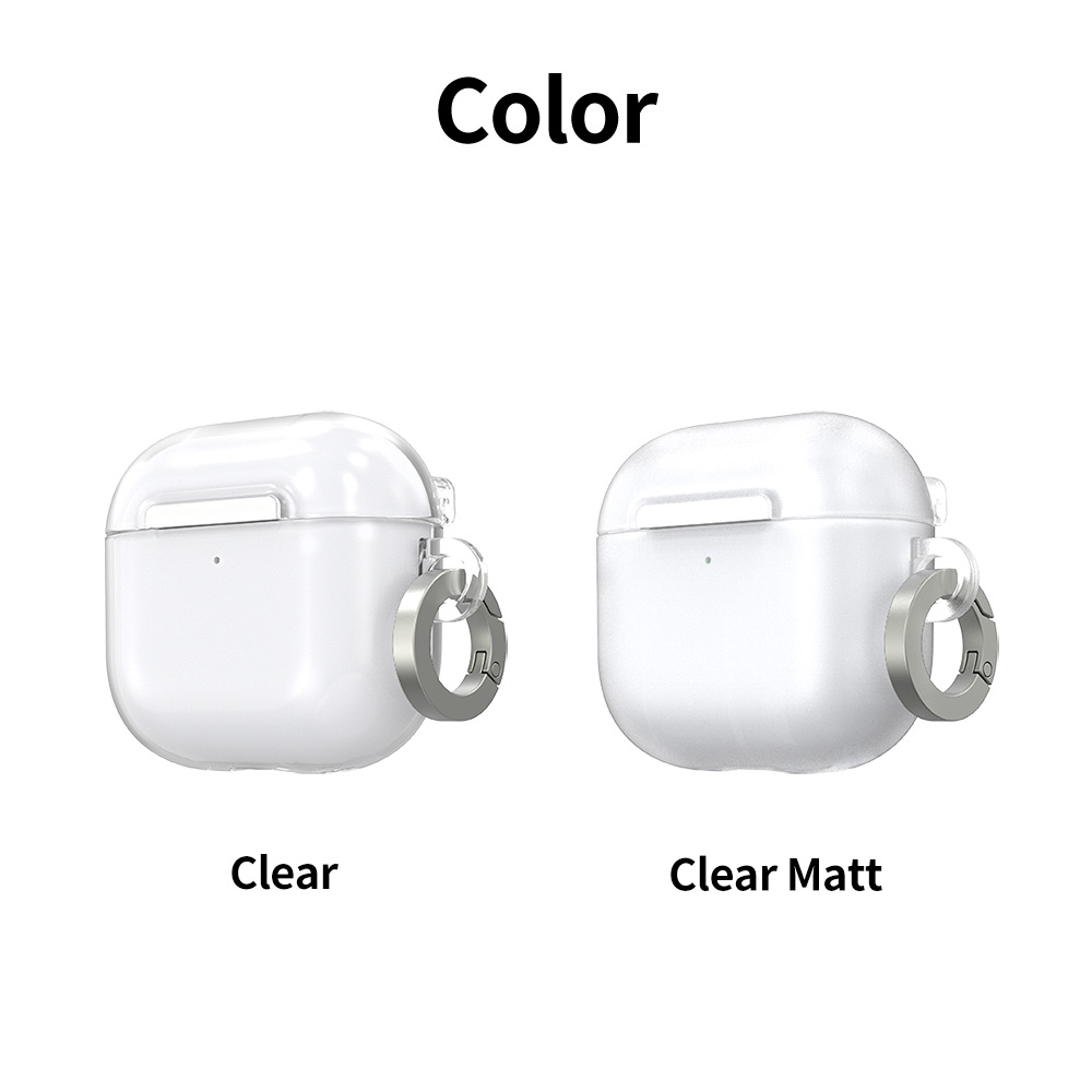 ARAREE Nukin เคสสำหรับ AirPods 4 - สี Clear / Clear Matt | Shopee Thailand