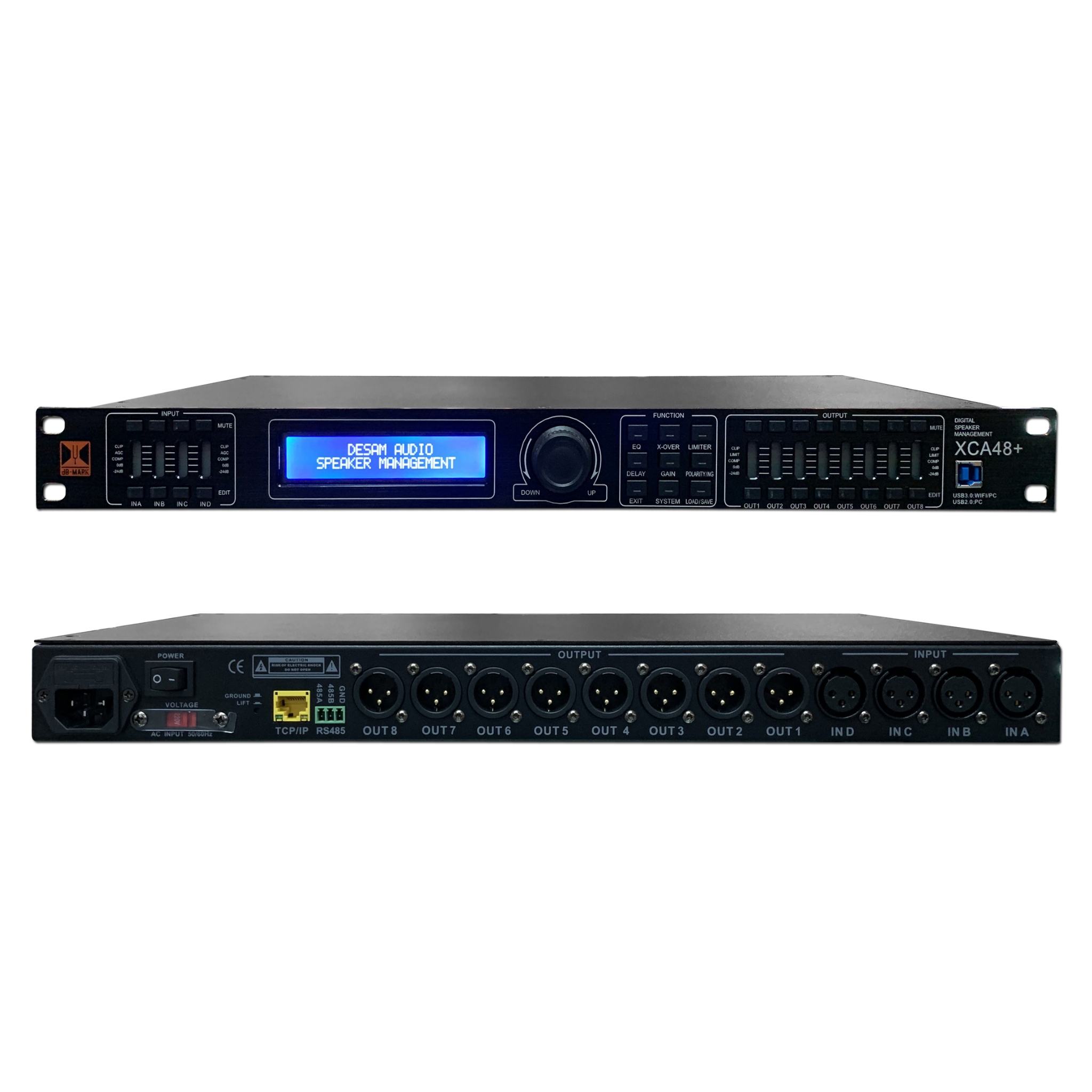 dB MARK XCA48+ ครอสโอเวอร์ดิจิตอล 4 IN/8 OUT ประมวลผลแบบ DSP ความ ...